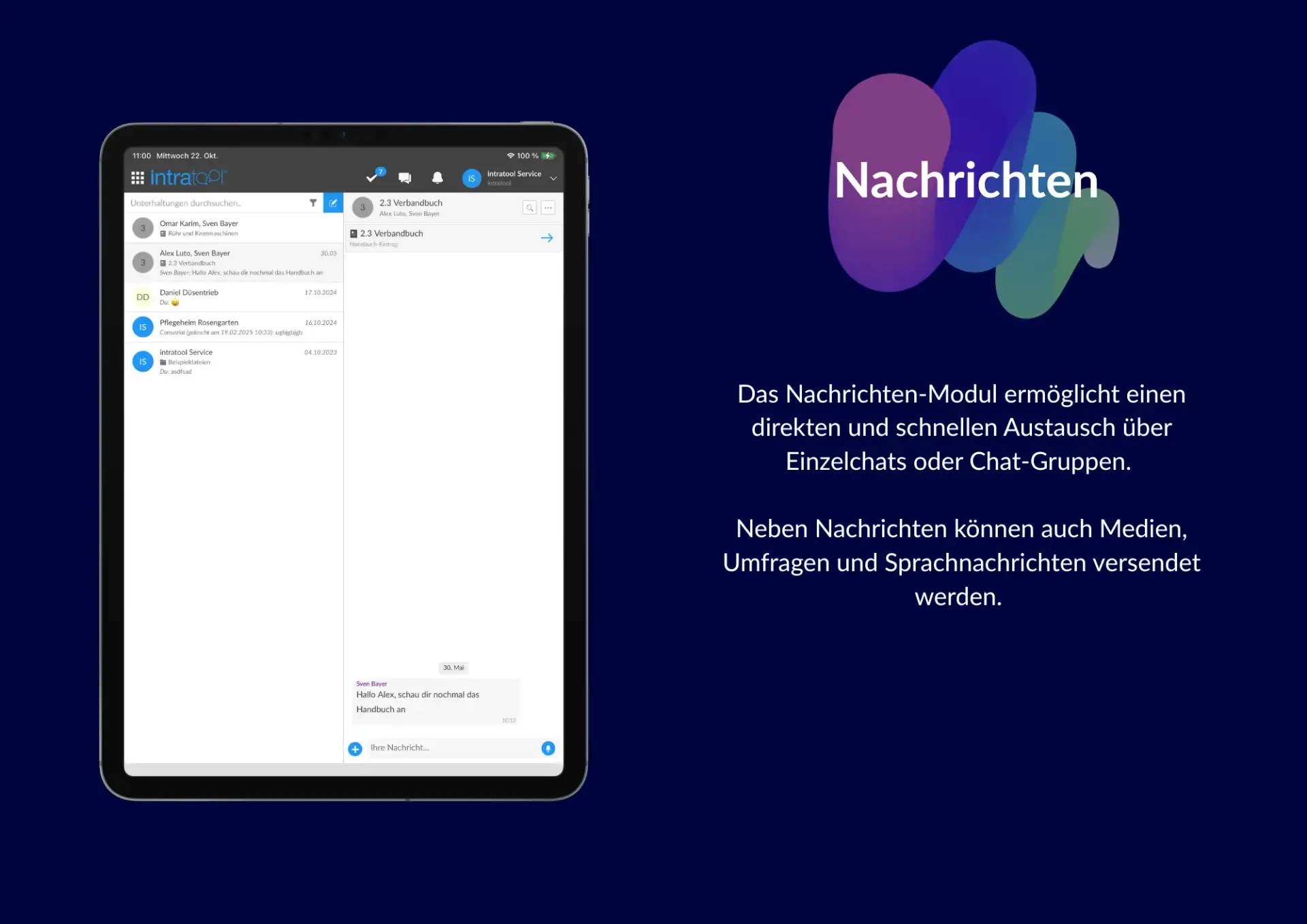 Teamkommunikation ohne private Handynummern. Sauber, klar, professionell