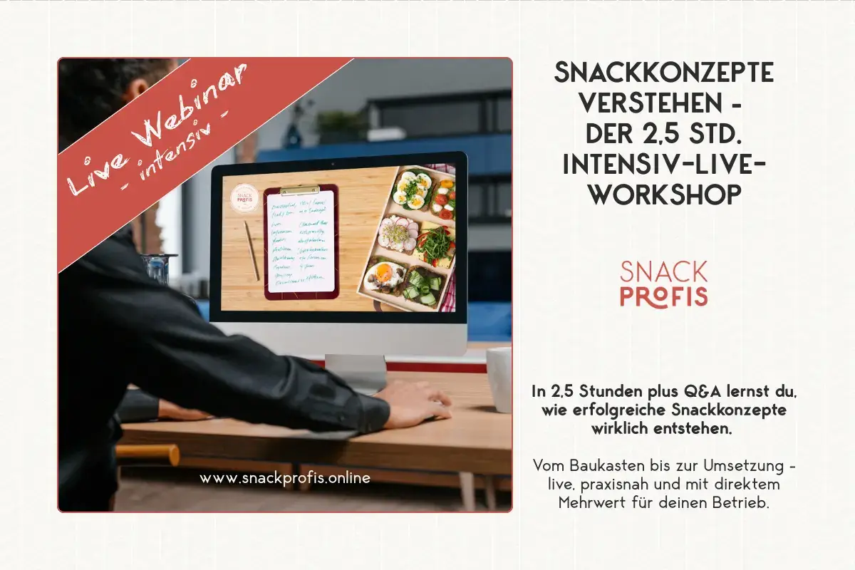 Onlineangebote der SNACKPROFIS - Snackberatung