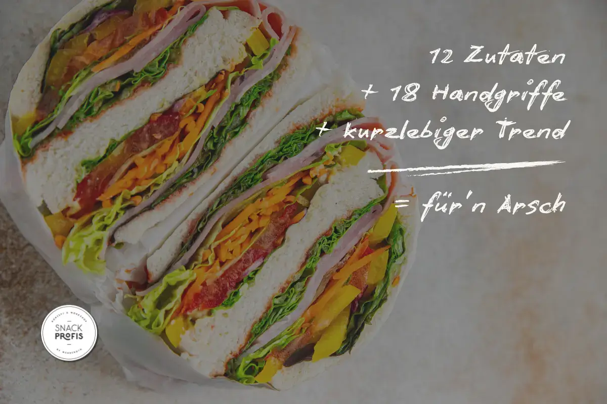 Warum Trends riskant sind, Entwicklungen wie vegan & Snackification aber Pflicht. So machst du dein Snackgeschäft zukunftssicher.